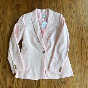 J. Crew Linen Blazer Pale Pink